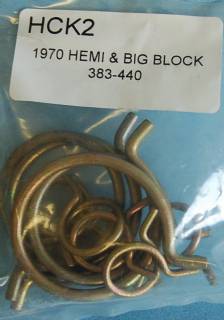 HCK2 RADIATOR/HEATER HOSE CLAMP KIT 1970 BIG BLOCK/HEMI
