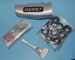 HTH040 HURST T-HANDLE POLISHED UNIVERSAL WITH ADAPTERS